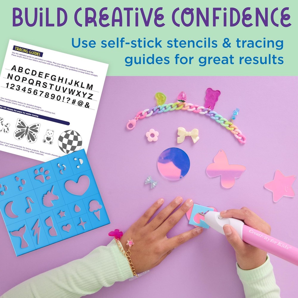 Creativity for Kids Etch-It Personalized Accessories Kit with Etching Tool | ...
