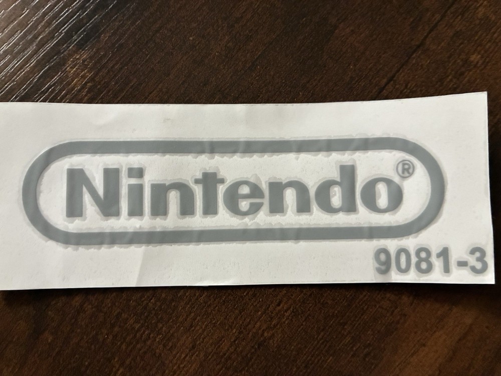 Nintendo - 5” Grey Gray Decal ( Sticker )