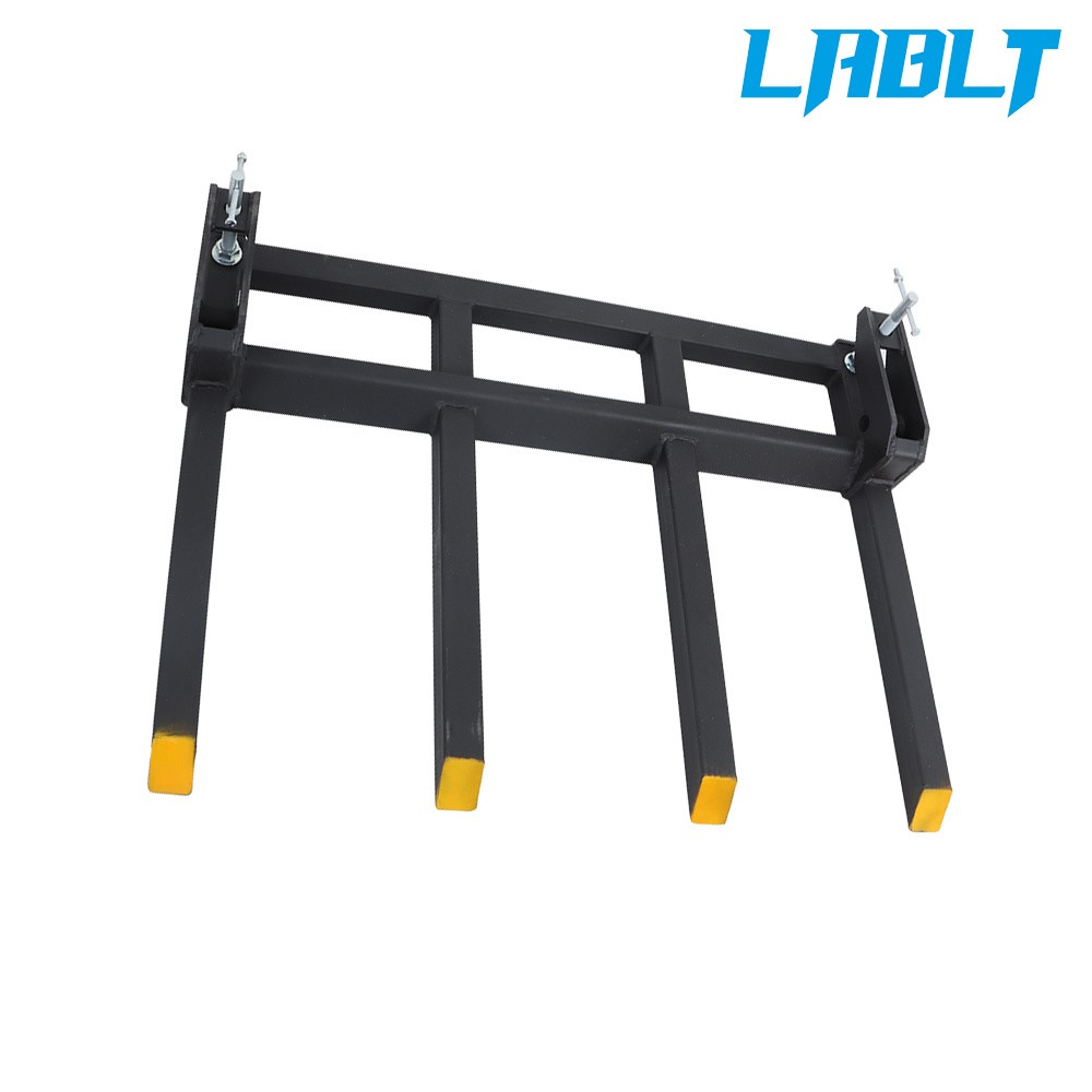 LABLT Universal For Tractor Skid Steer Buckets Clamp on Heavy Debris Fork