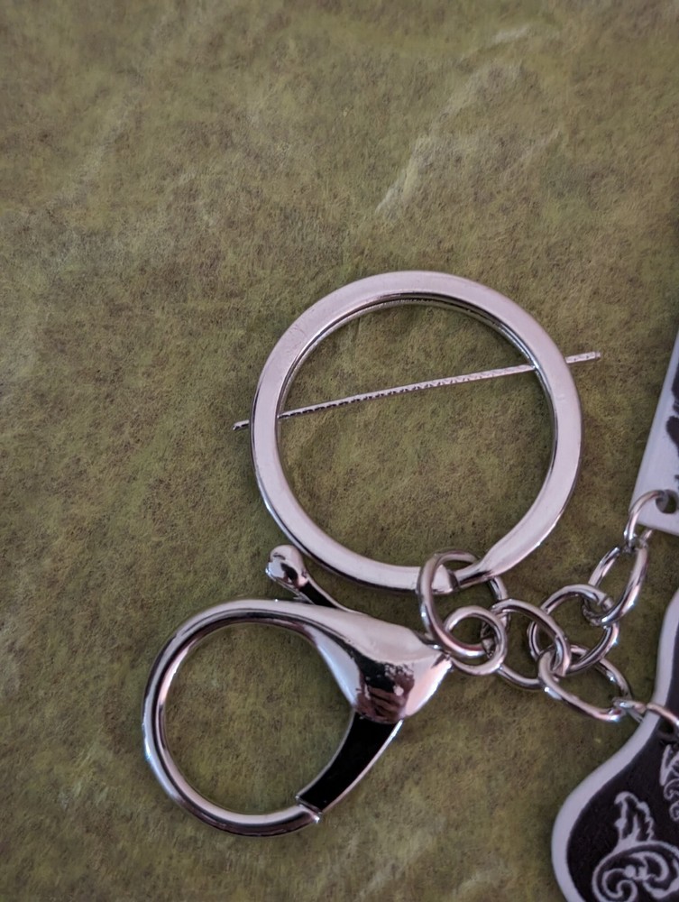 ouija board keychain keyring for purse, bag. backpack