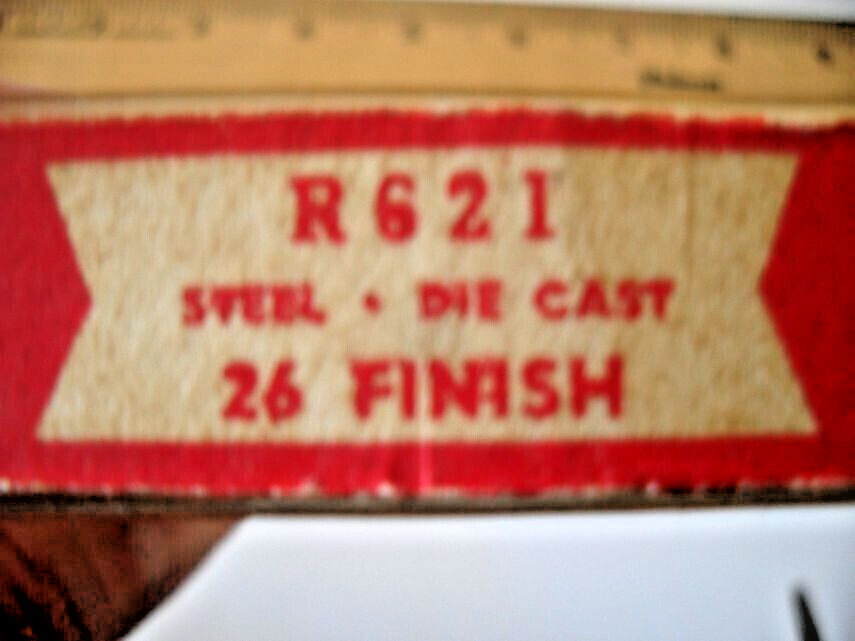 Vintage Nos 2-7/16" Chrome Drawer Drop Ring Pull Cabinet Handle National Lock