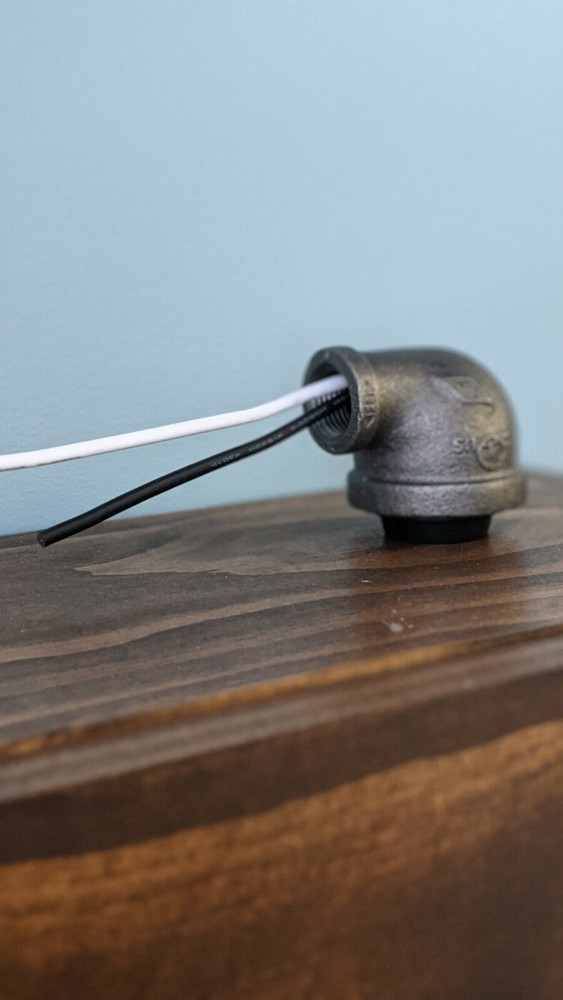 Steampunk Industrial Iron Pipe Lamp/Light Socket 1-1/4" x 1/2"