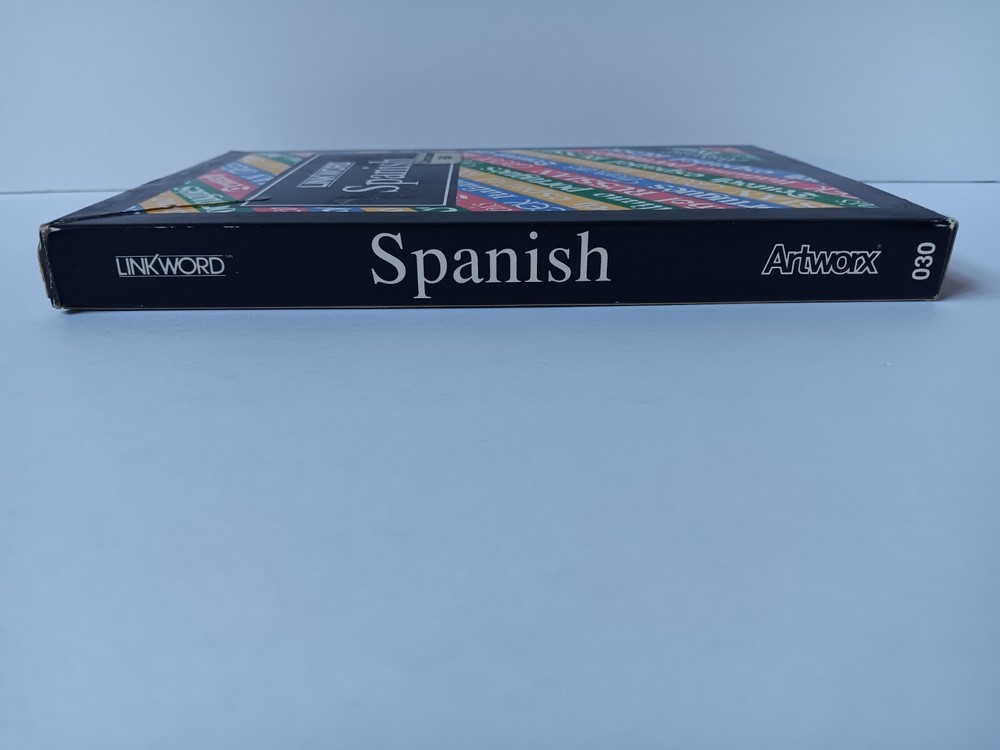 Commodore 64 Linkword Spanish Computer Software Tested/Works Artworx Box Damage