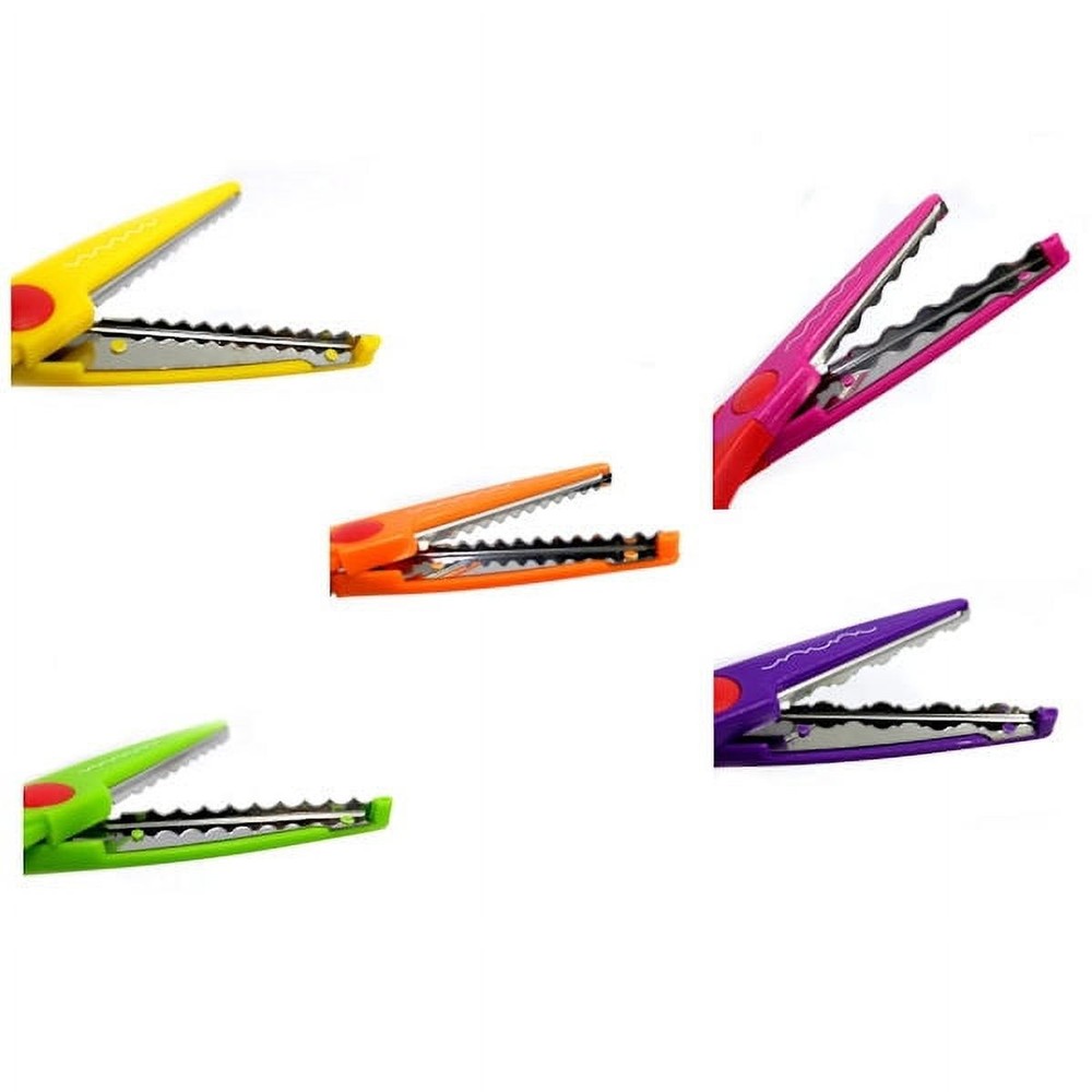 Craft Scissors with 5 Interchangeable Blades, 5 Different Cutting Patterns