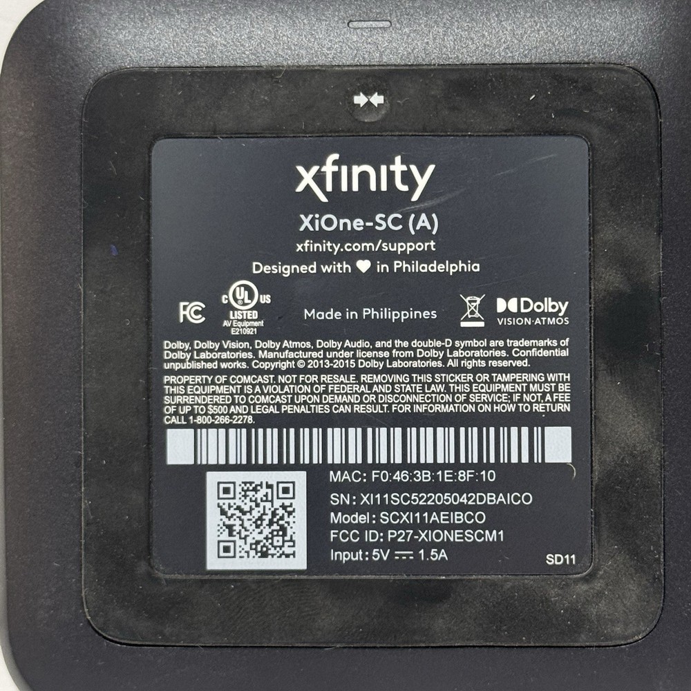 Xfinity XiOne-SC(A) Streaming Device TV Box ONLY