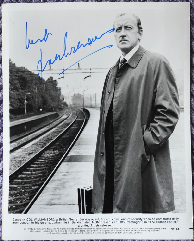 Nicol Williamson "A Human Factor" Hand Signed Photo 8"X10"