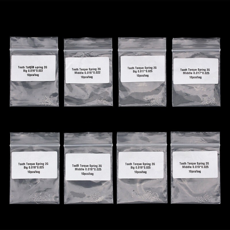 20 Packs Dental Orthodontic Anterior Teeth Torque Spring Rectangular Arch Wire