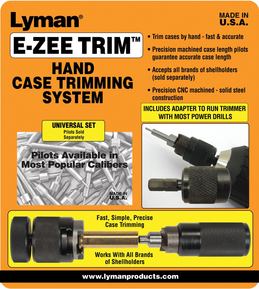 Lyman® E-ZEE TRIM™ Hand Case Trimming System or Related Accessory, SHIPS FREE