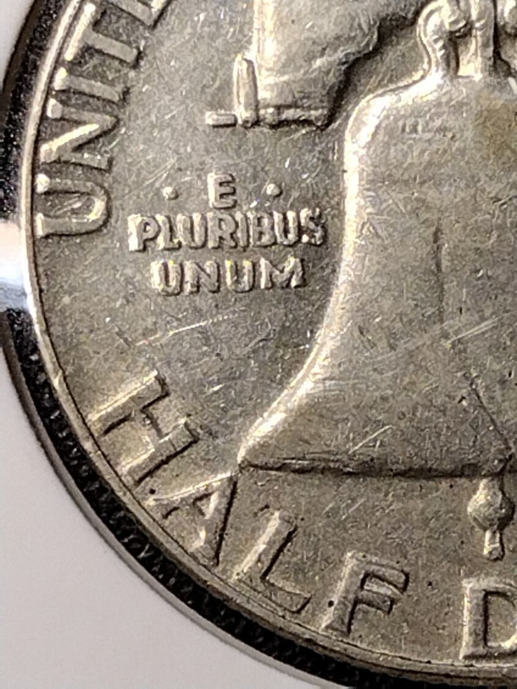 1960 FRANKLIN SILVER HALF DOLLAR FBL DDR UNCIRCULATED