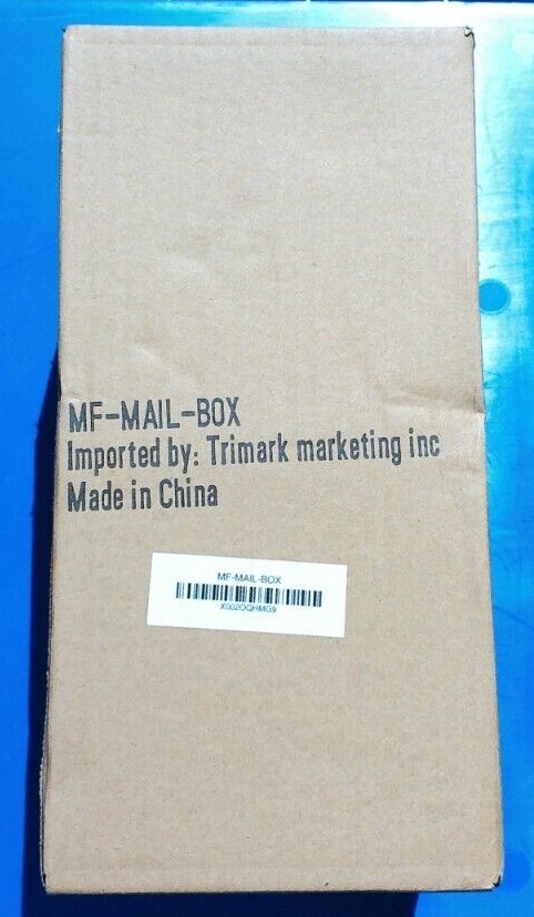 Whitewashed Wood Tabletop Decorative Mail Holder Storage Box w/ Letter Design