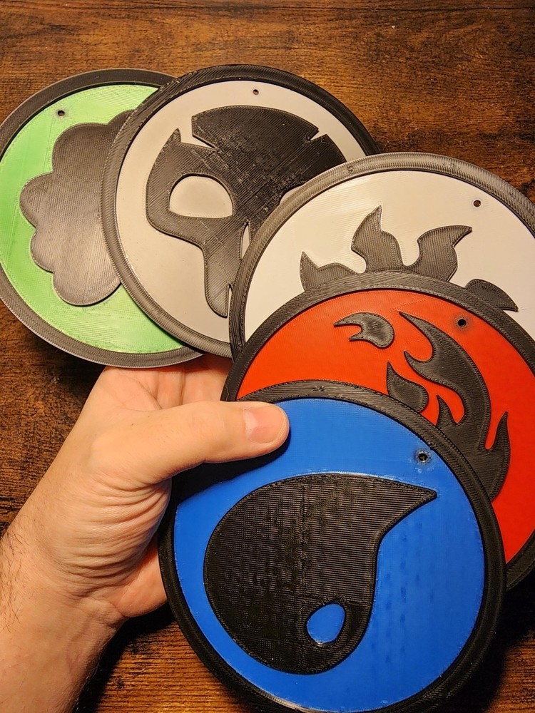 Magic the Gathering Mana Symbol Wall Decoration Set