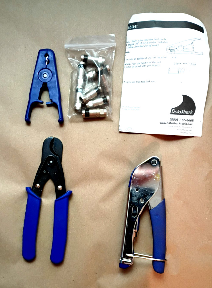 DataShark Cable TV 'F' Compression Crimper  Set 70014
