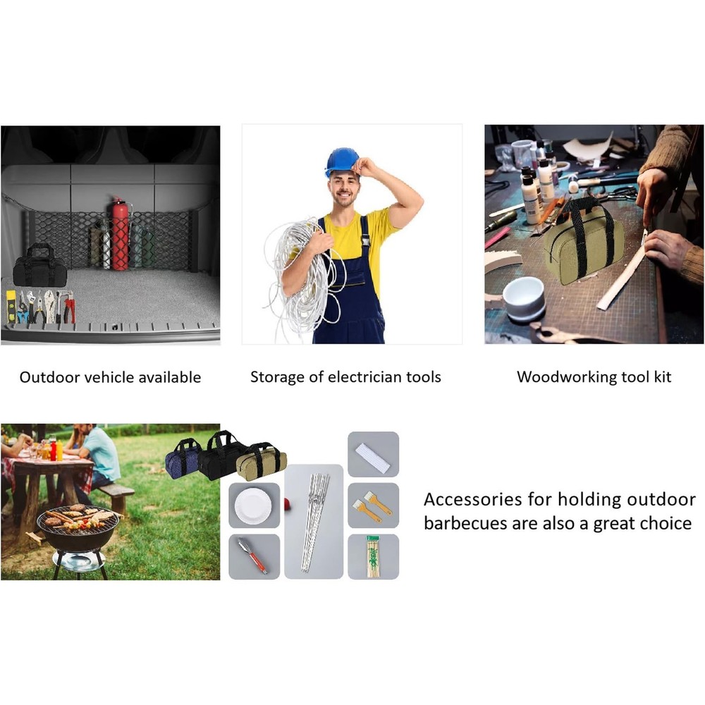 Tool Bags,Toolbag Organizer Wide Open Mouth Storage,Multipurpose Tool Storage...