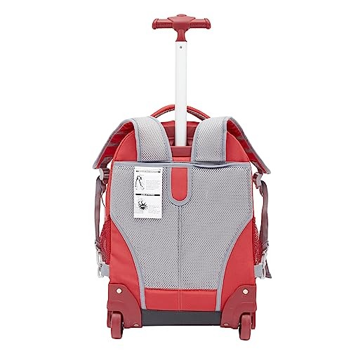 Rolling Backpack 18 Inch Red