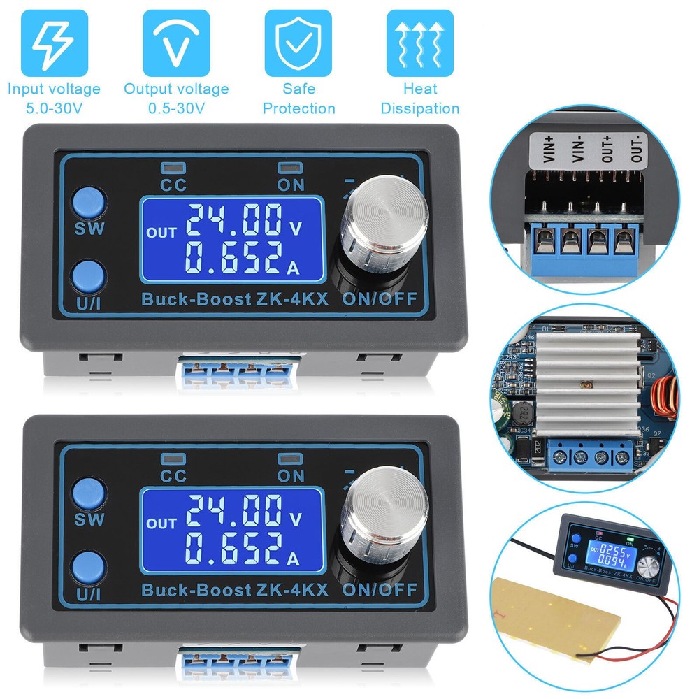 Adjustable DC Buck-Boost Converter Adapter Repairing Accessories Replacement