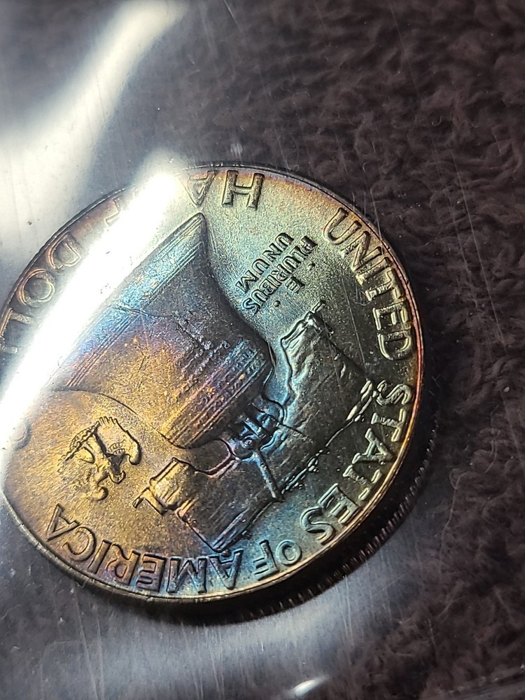 1963 franklin half dollar 🌈 Toned🌈