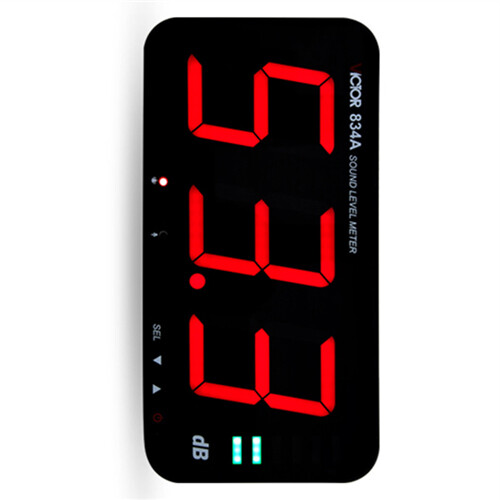 VICTOR 834A Wall-mounted Large Screen Noise Meter Decibel Meter Tester #