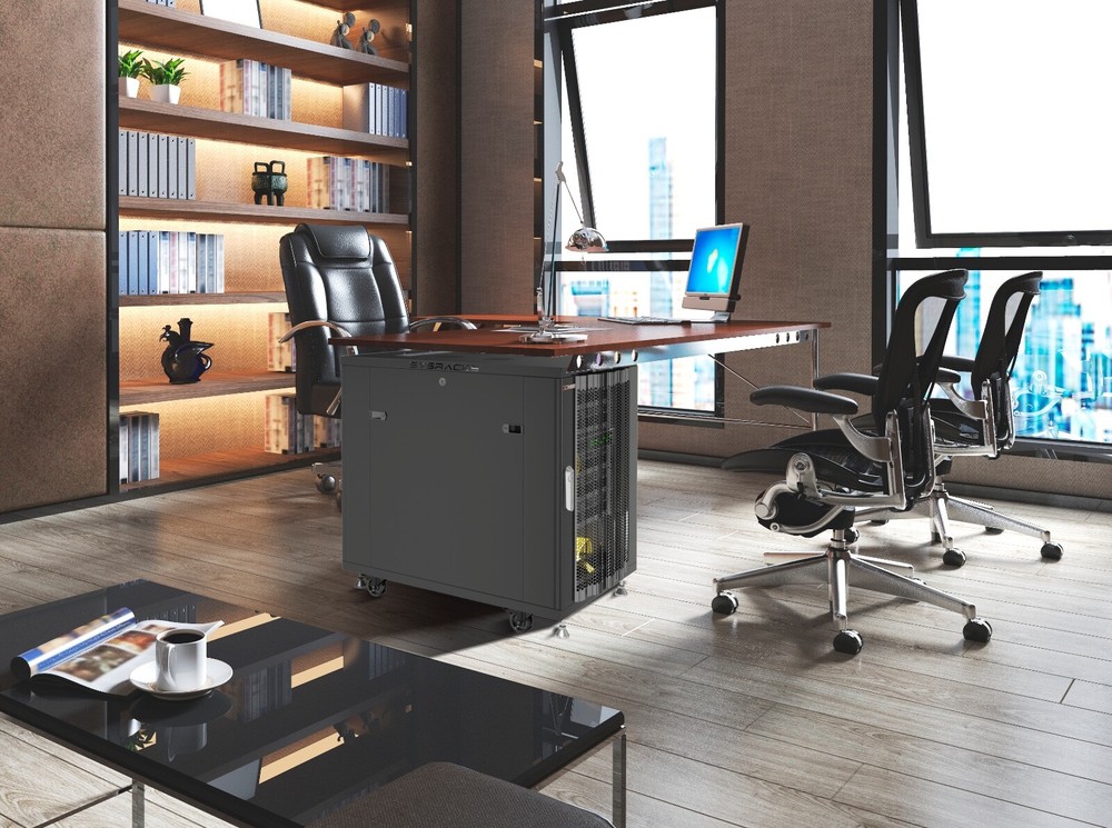 Sysracks 18U 39'' Deep IT Network Data Server Rack Cabinet Mesh Vented Door