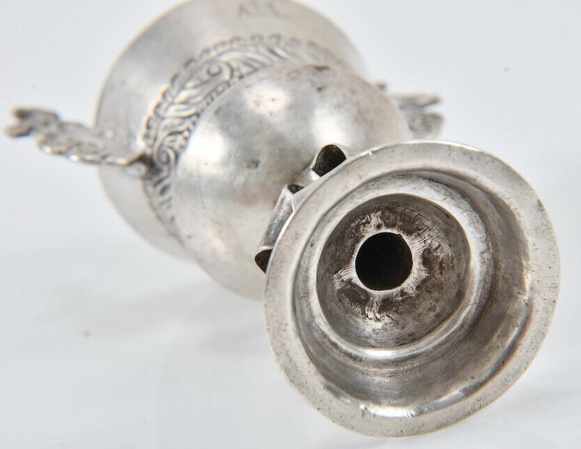 Antique Colonial America Solid Silver Jewish Kiddush Cup ca.1730 Irish Maker?