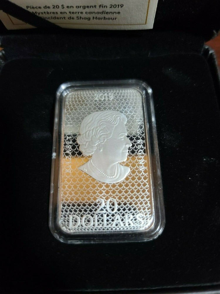 2019 Canada Shag Harbour UFO Incident $20 Unexplained Phenomena Silver GITD Coin
