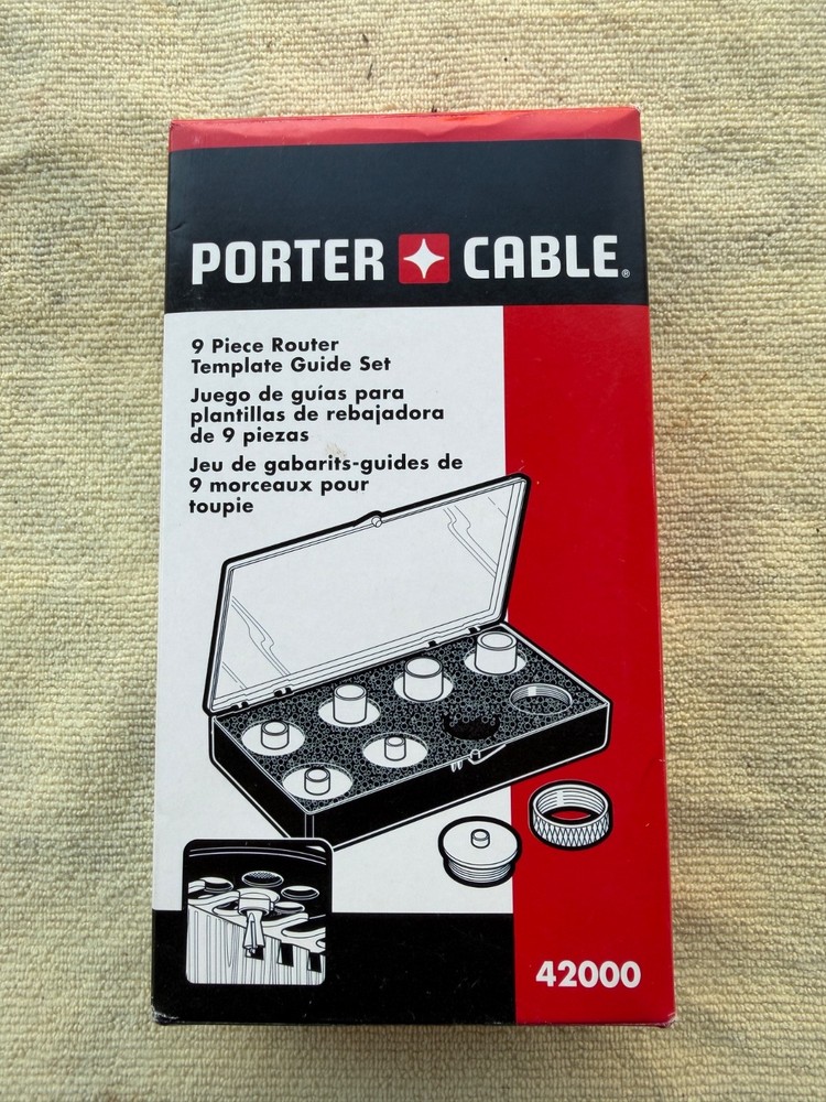 PORTER-CABLE Router Template Guide, 9-Piece (42000)