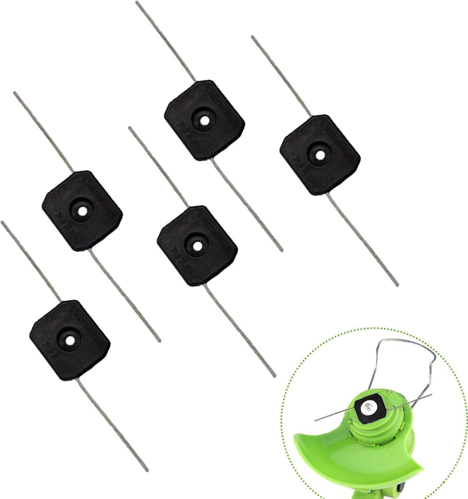 5Pcs Weed Trimmer Blades - Durable Replacement String Blades for Cordless Tri...