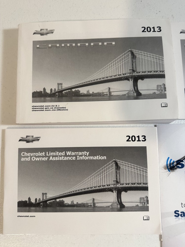 2013 Chevrolet Camaro Owners Manual Set