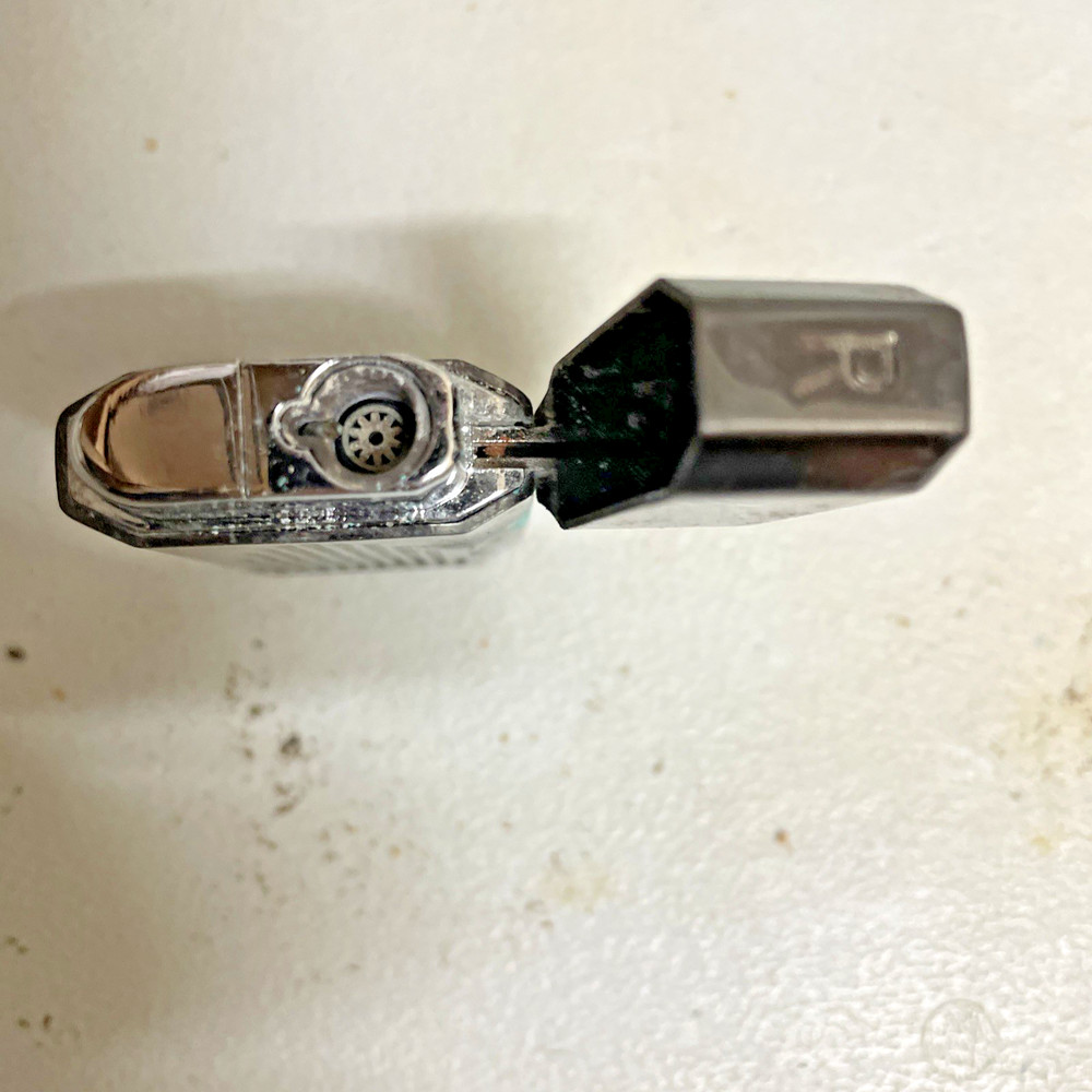 Ronson Jet Lite Butane Refillable Lighter Copper Bleed on exterior working As Is
