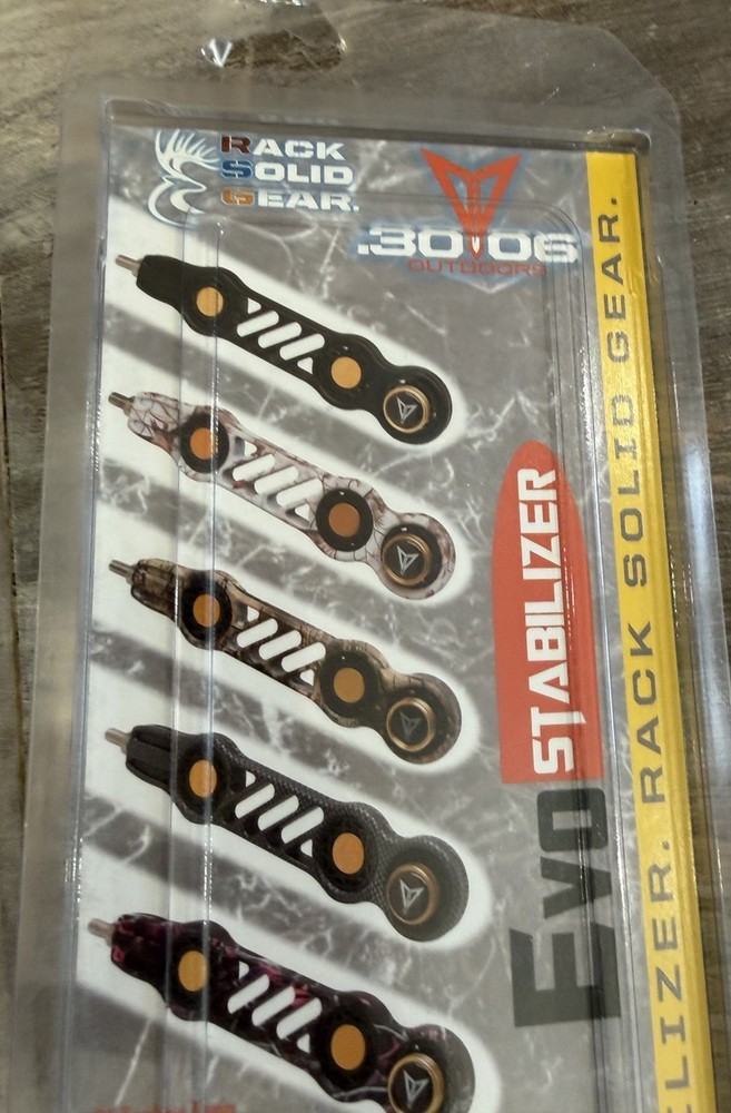 EVO 8” Bow Stabilizer Dirt Road Camo Rack Solid Gear 30-06 Outdoors NEW