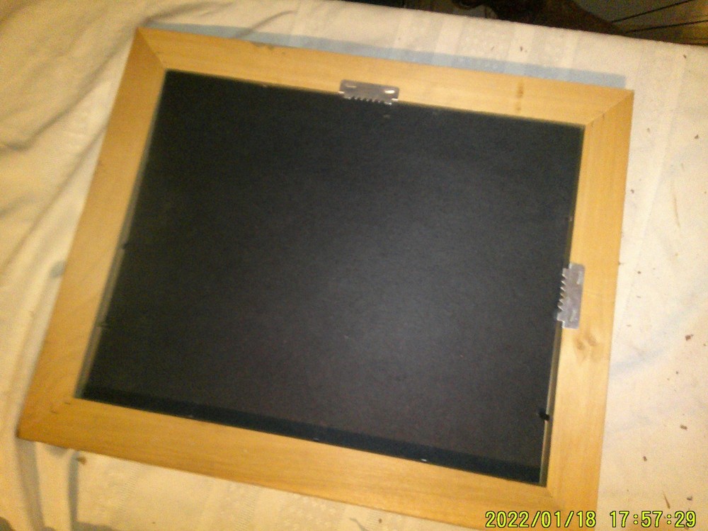 2 MATCHING WALL FRAMES SILVER DESTRESSED LOOK GOLD TRIM
