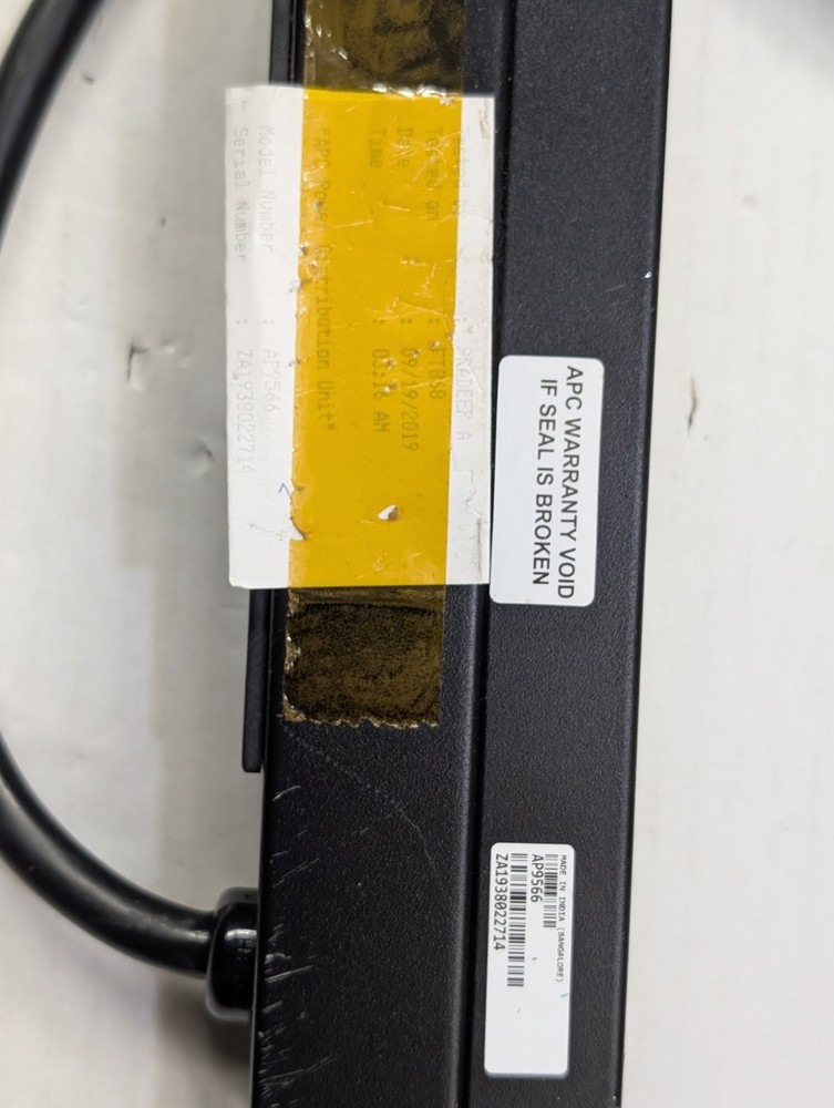 APC AP9566 NetShelter Basic Rack PDU, 1U, 16A, 208V, 12 C13 outlets