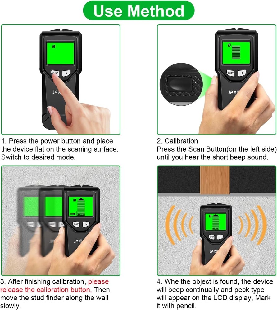 Stud Finder Wall Scanner 5 in 1 Tool with LCD Display for Home Projects