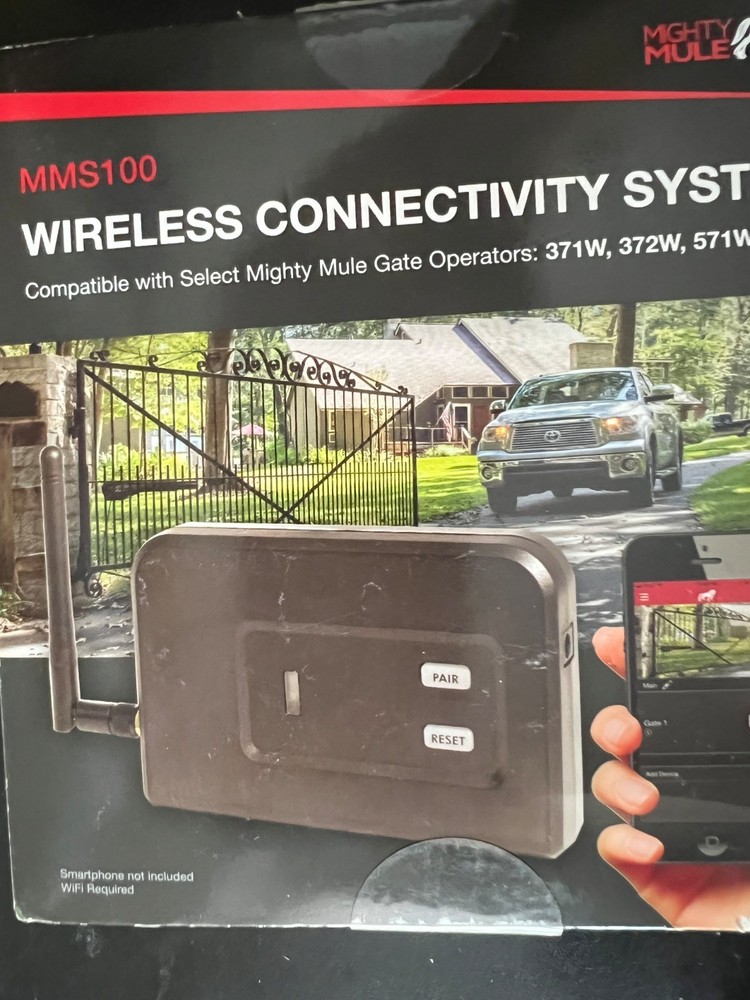 Mighty Mule MMS100 100 Wireless Connectivity System Black 4567
