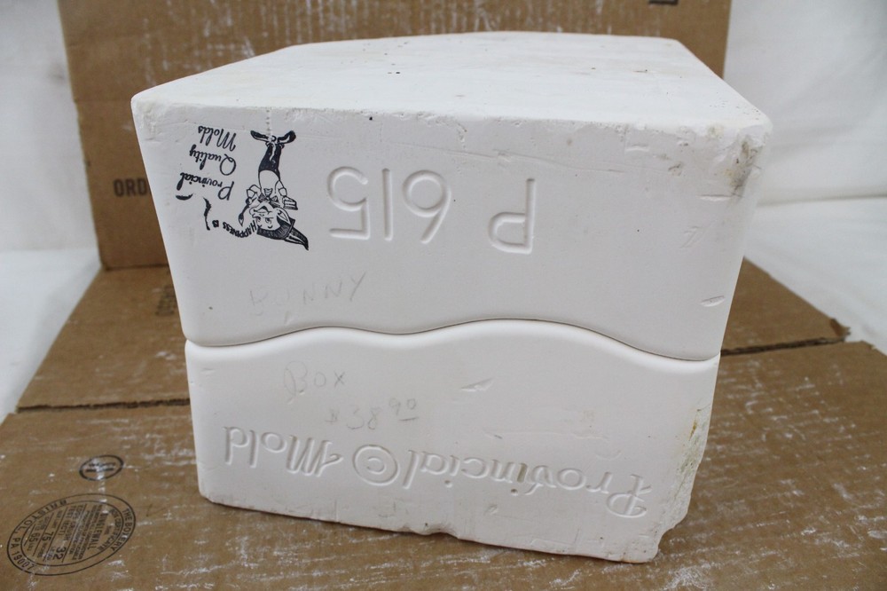 Ceramic Slip Mold 2 Piece Provincial P615 Bunny Rabbit Box Easter Cast Casting