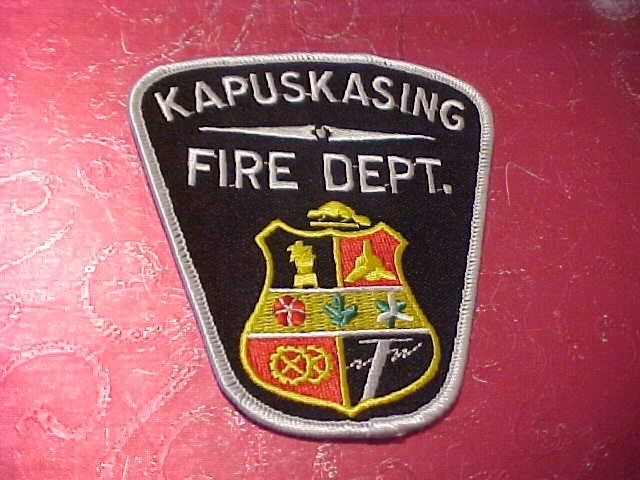 KAPUSKASING CANADA FIRE DEPARTMENT PATCH SHOULDER SIZE NEW