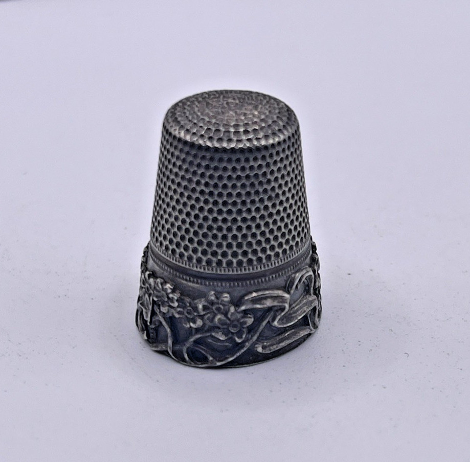 6 Sterling Silver Vintage Thimbles