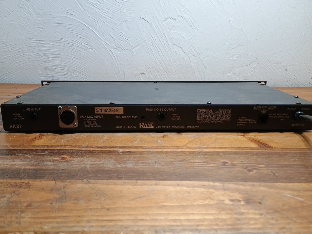 Rane RA 27 Realtime Spectrum Analyzer