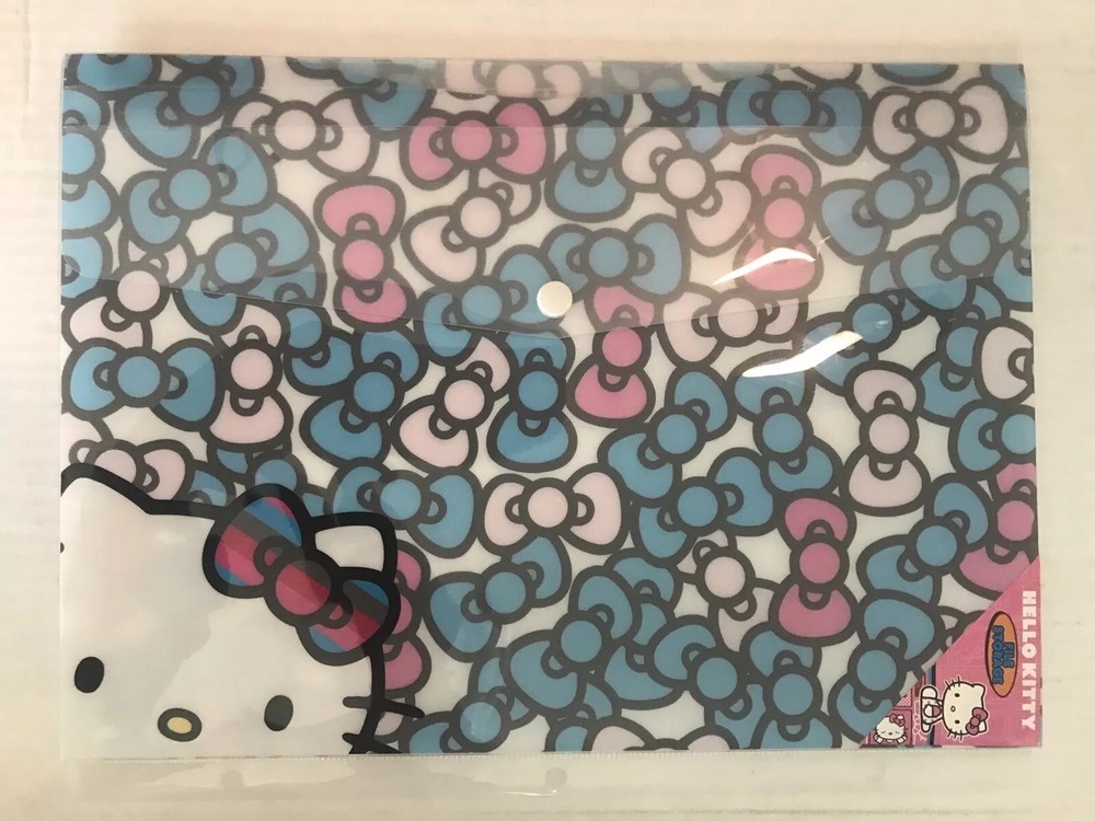 Hello Kitty File Storage With Multi-Colored Bows