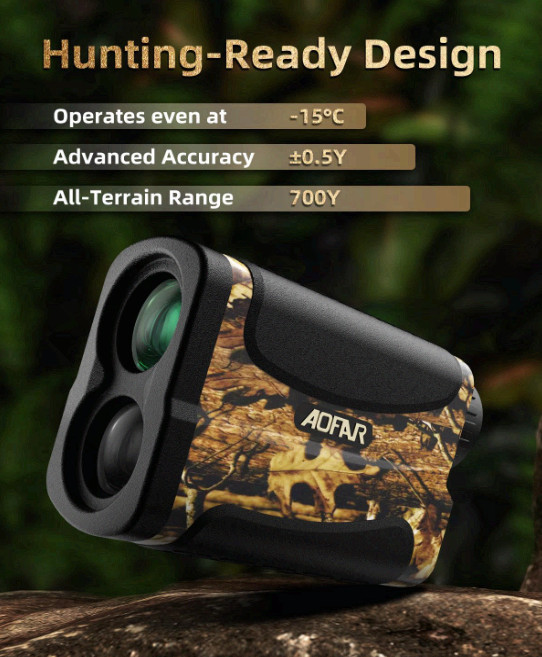 Hunting Rangefinder 700Y Waterproof Bow Archery Range Speed Mode Case