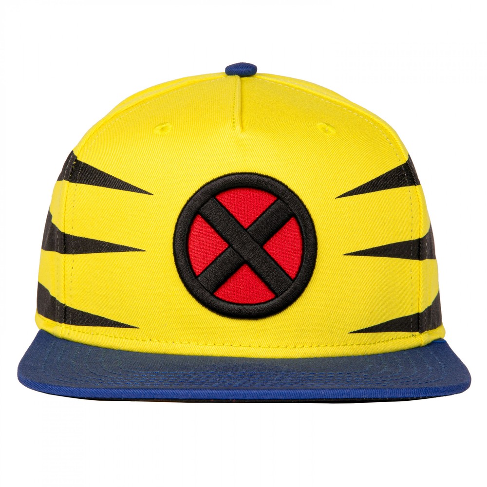 X-Men Wolverine Under Bill Art Flat Brim Hat Multi-Color