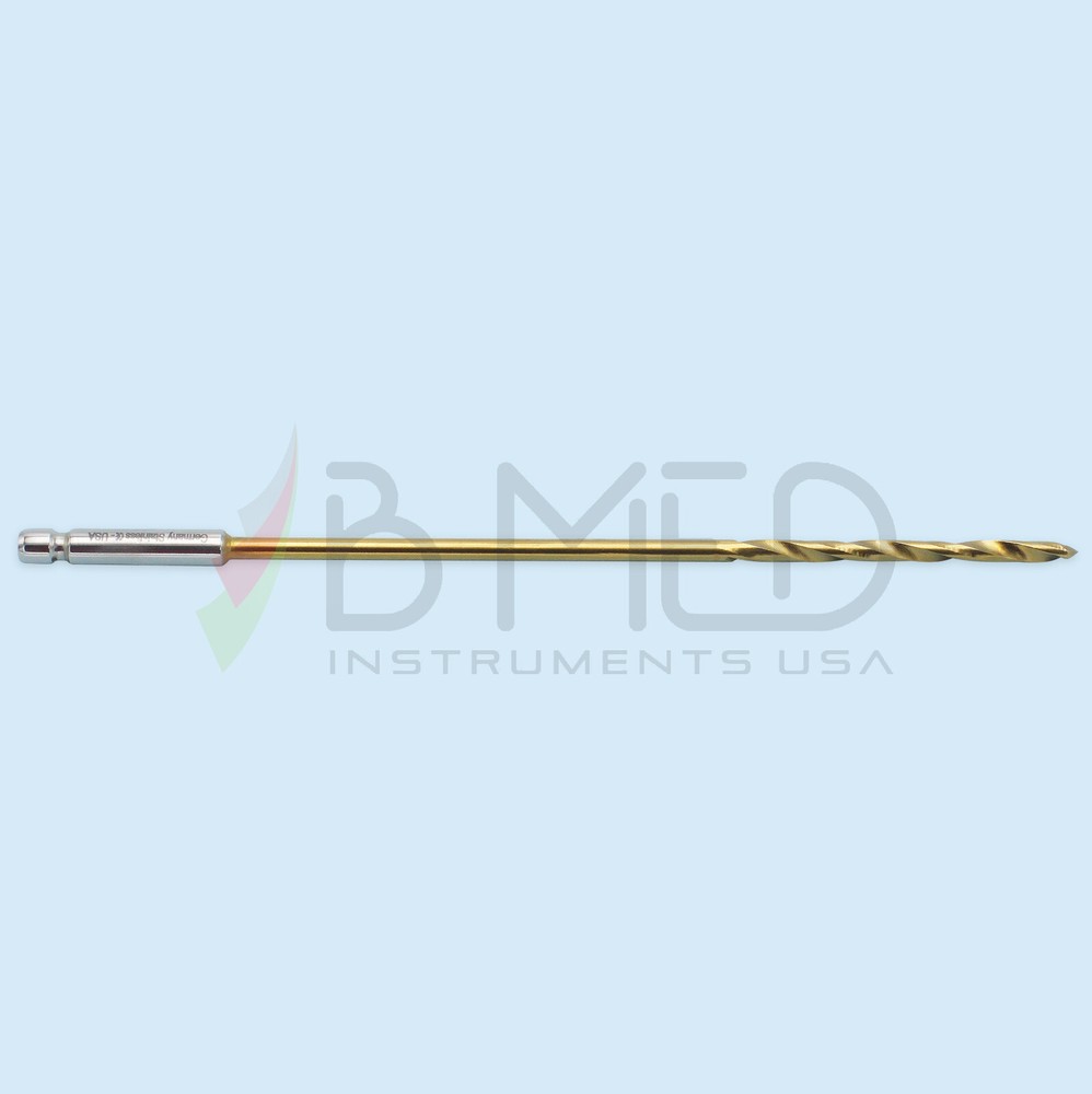 Orthopedic Bone Drill Bit 2.7 mm Titanium Coated Quick Connect Quick Coupling