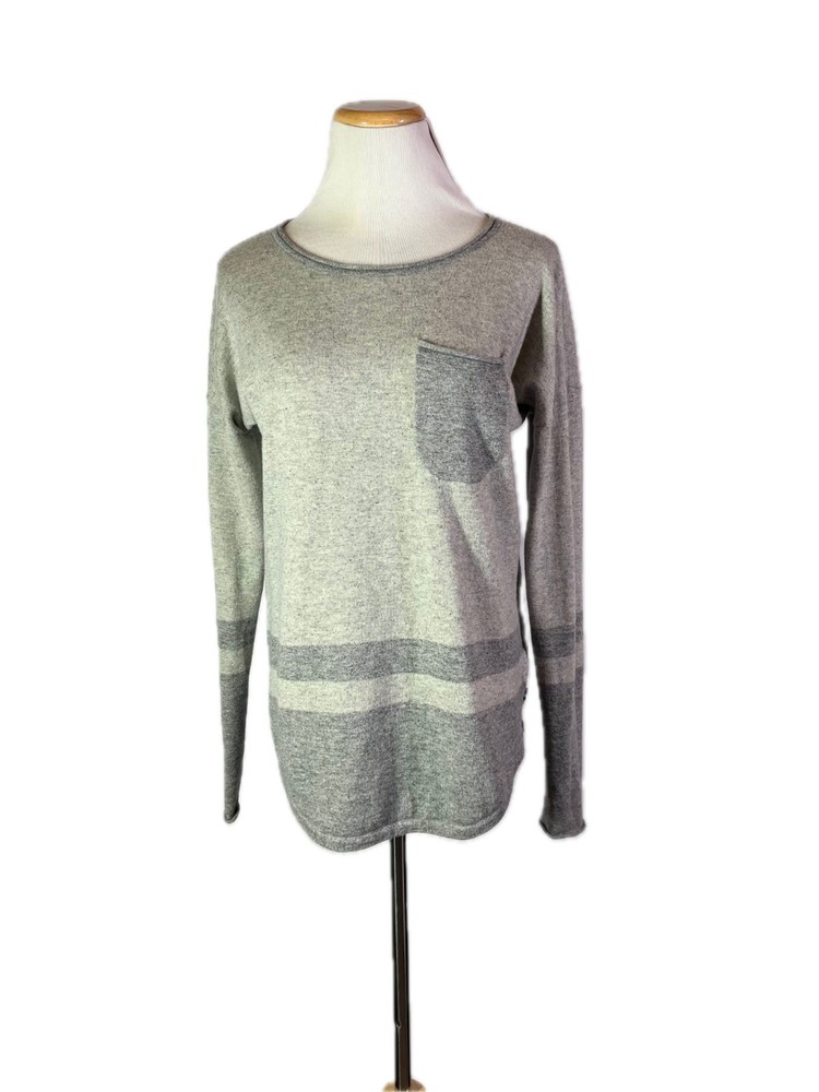 Smartwool Size S Akamina Grey Speckled Pullover Sweater Wool Blend