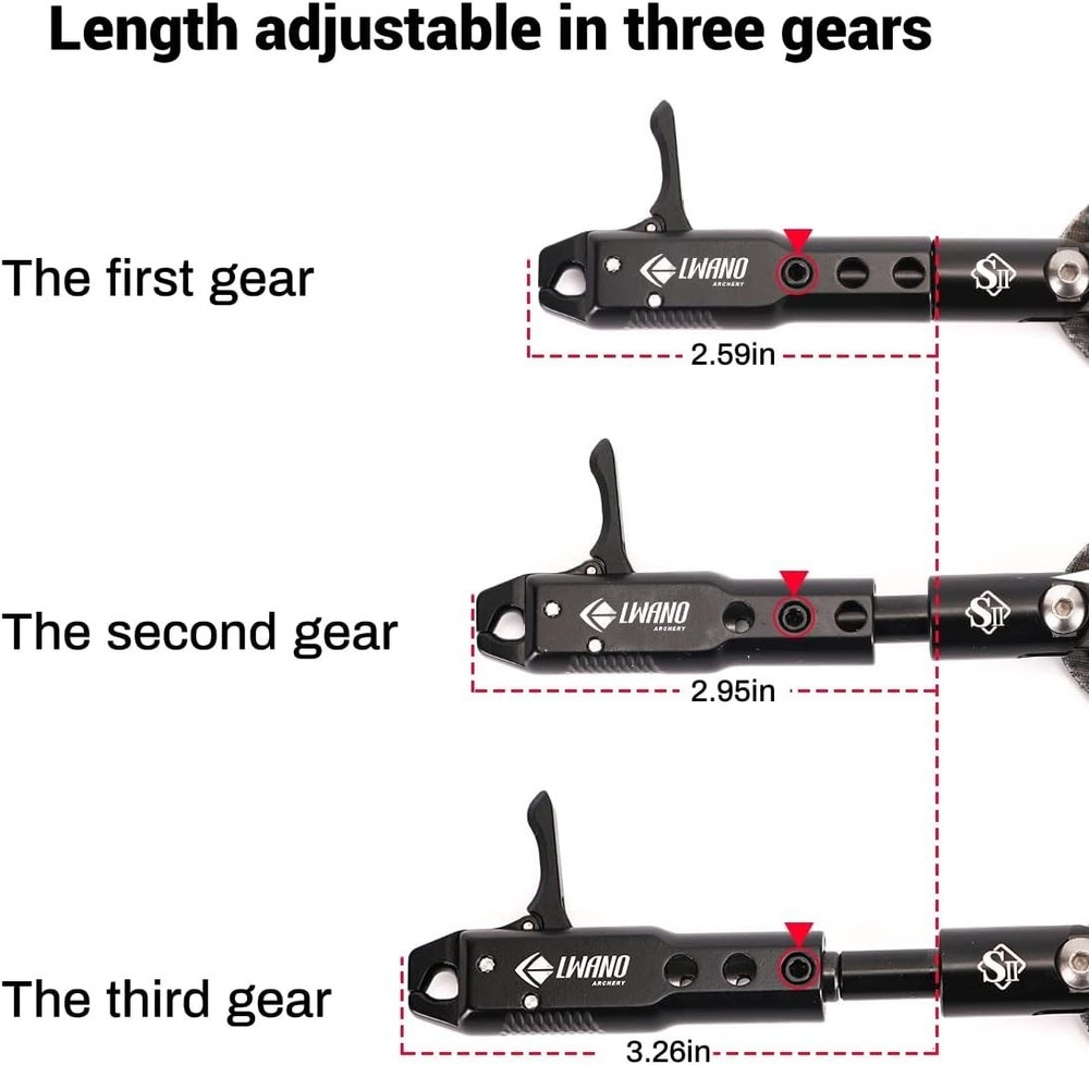 LWANO Archery Compound Bow Release Aids Trigger with Foldback Design Camo