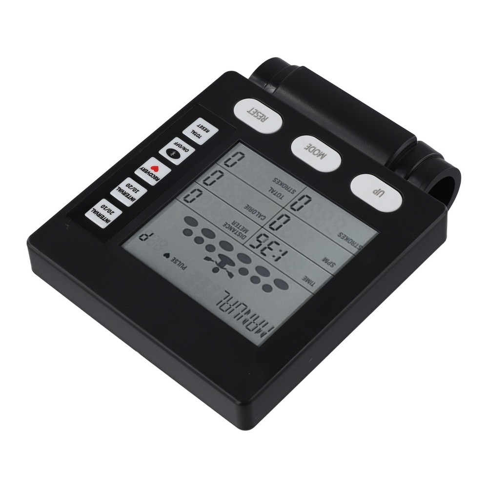 Sleek Black Design Rowing Machine Speedometer Accurate Readings Guaranteed