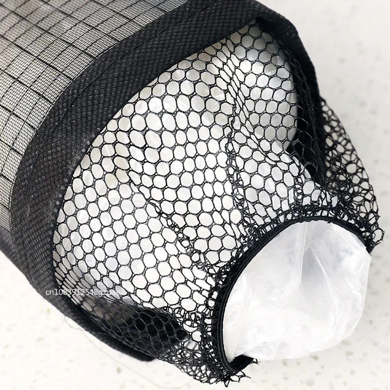 1 Pc Plastic Bag Holder Grocery Bag Holder Mesh Hanging Storage Bag Dispenser