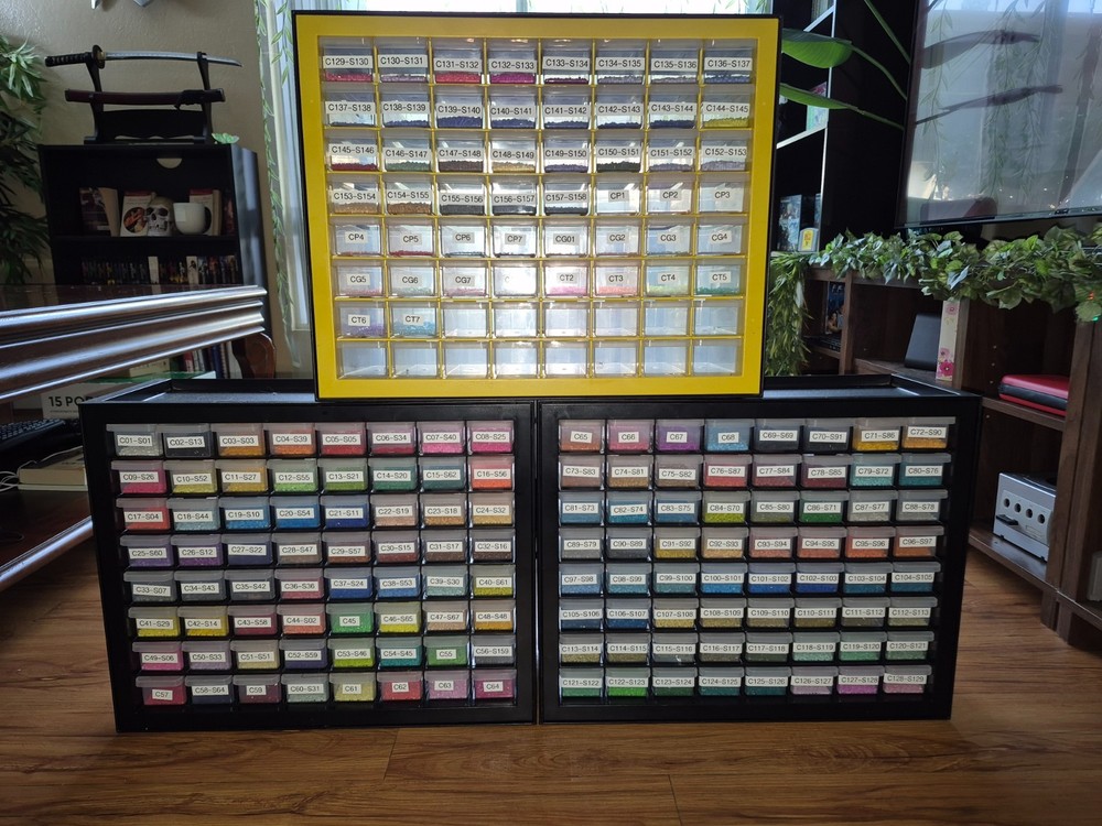 Mini Bead bulk lot with everything you need and storage