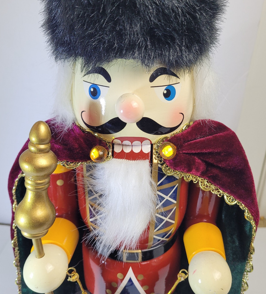 Vintage Nutcracker Christmas Red Green Small Nuts Hanging