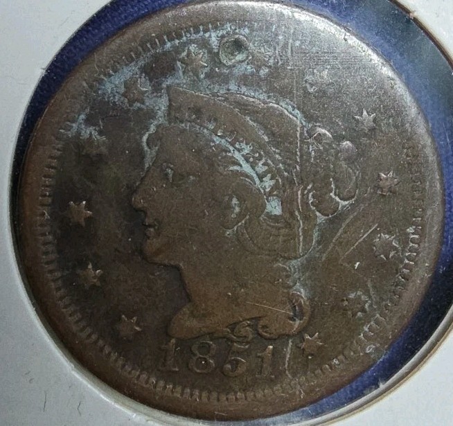 1851 LARGE PENNY 1 CENT