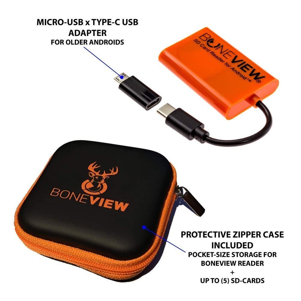 SD Card Reader for Android - Type C USB Trail Camera Viewer, Deer Hunting