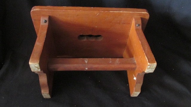 Vintage Solid Wood Step Stool Small Handmade Footstool Rustic Farmhouse Decor